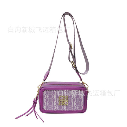 A Europe and the United States new personality letter style color fashion popular letter solid color shoulder messenger bag tide