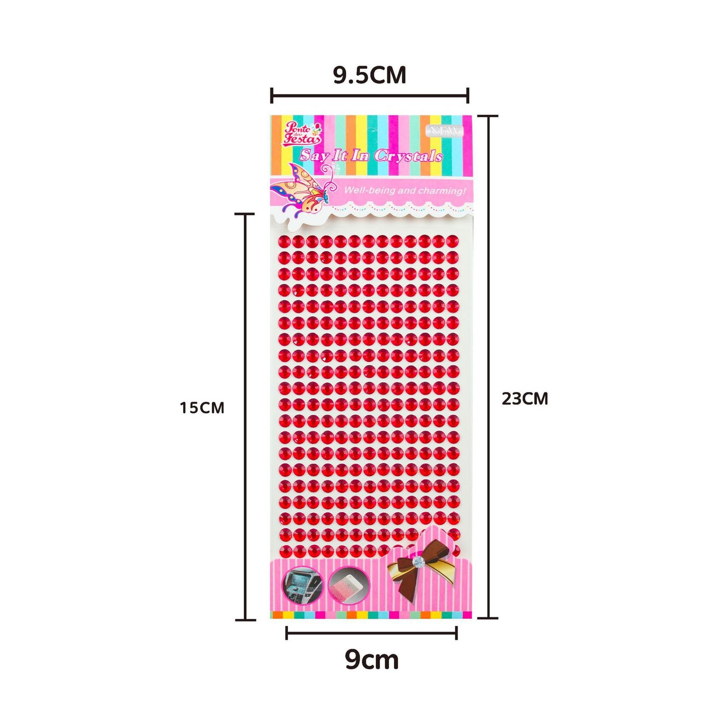 A diamond sticker handmade creative diamond pearl sticker flat bottom diamond decorative car sticker acrylic diamond universal color sticker - Mixbatch