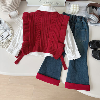 A three-piece girl set