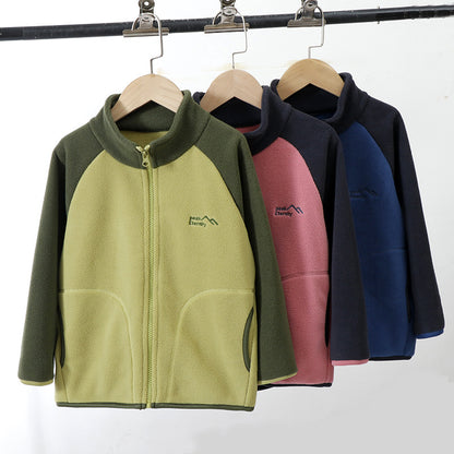 A Children's fleece warm jacket