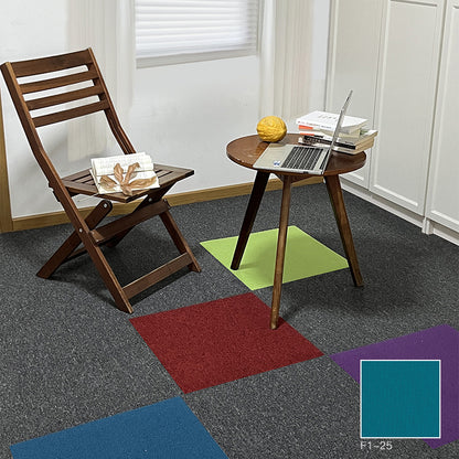 A Office  Building Meeting Room Fire Resistant Dirt Resistant Flame Retardant Environmental Protection Grey Striped Square Splicing B1 Fire Carpet