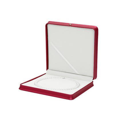 A PU leather jewelry high-end box custom LOGO