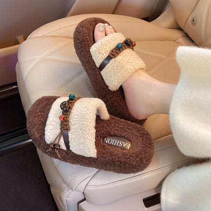 A plush slipper