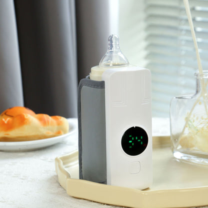 A Portable rechargeable thermostatic milk heater