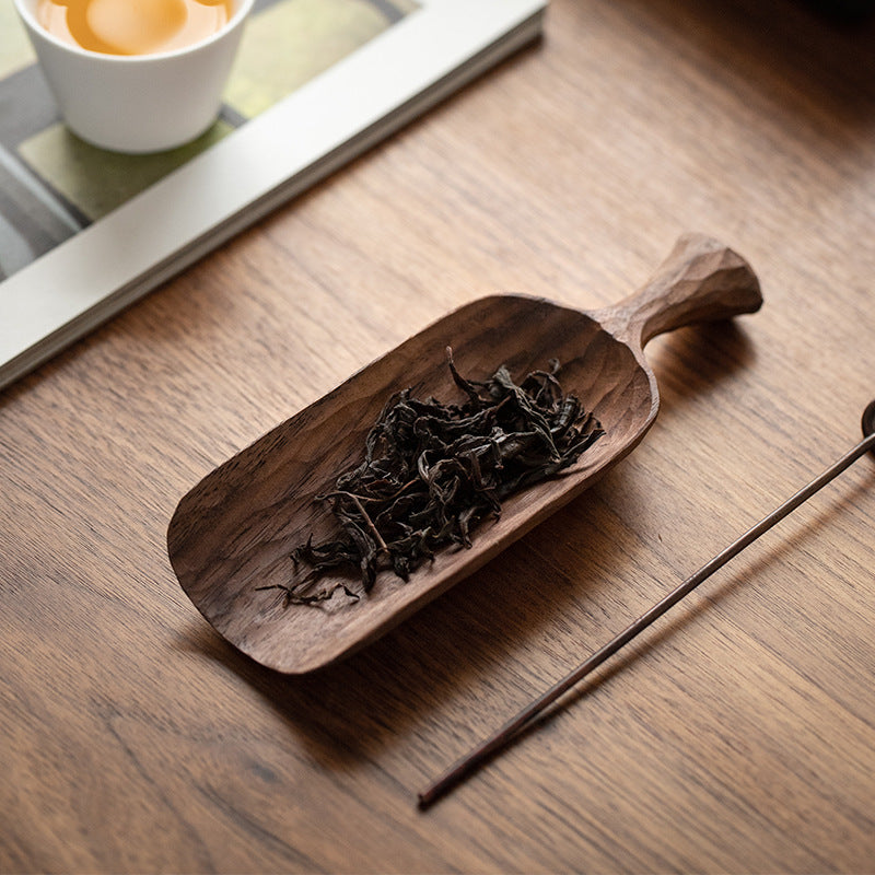 A Pure handmade hammered black walnut tea