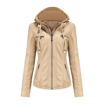 A Ladies PU Leather Jacket