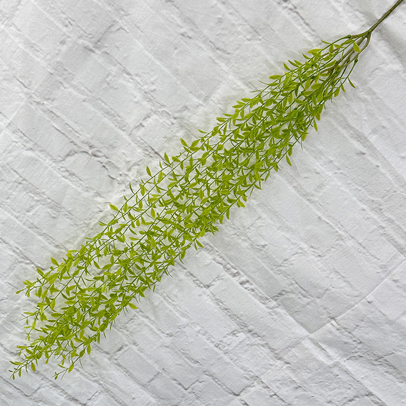 A large willow leaf new willow leaf simulation green plant wedding hall wall hanging home garden plant wall
