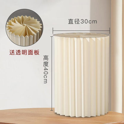 A Dessert Table Display Stand Wedding Folding Cylinder Paper Roman Column Folding Ornament Shopping Mall Window Birthday Party Arrangement