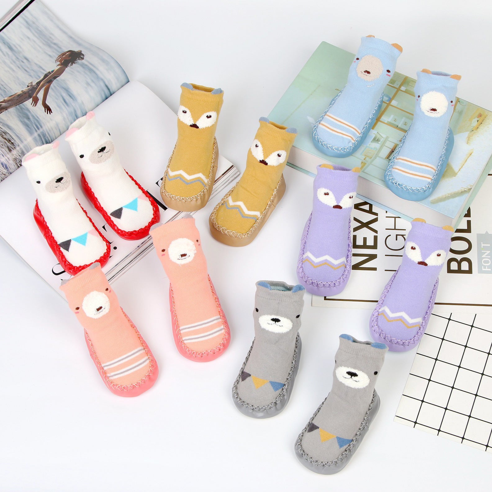 Baby shoes and socks, Cotton，any color mix Minimum purchase of 3 items - Mixbatch