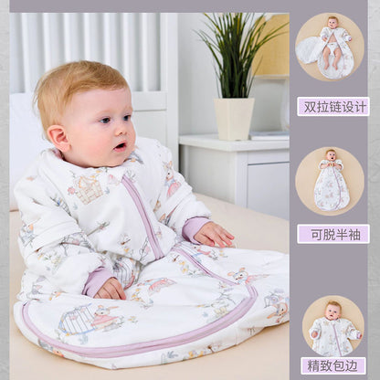 A Children's Baby Thick Pure Cotton Sleeping Bag