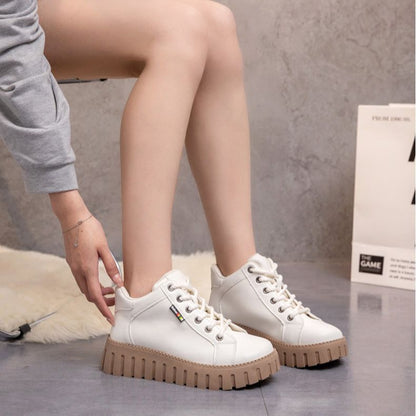 Autumn and winter new Martin boots fashion casual Joker women&#039;s shoes single cotton with non-slip lightweight casual shoes. - Mixbatch