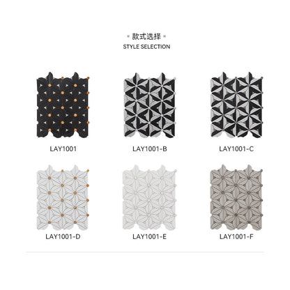 A metal stone mosaic wall tile