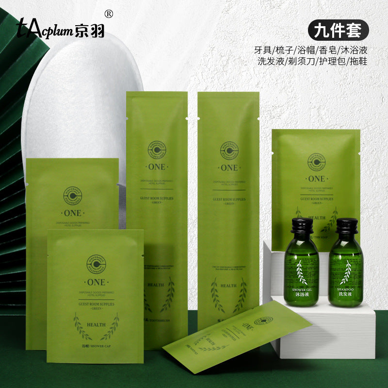 Hotel Supplies Disposable Washing Toothbrush Toothpaste Set High-end Hotel Homestay Special Toothware
