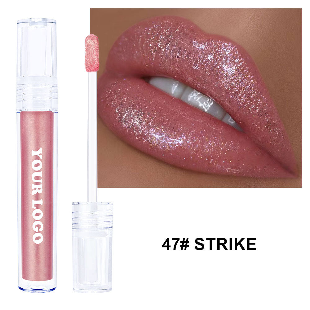 A mirror water gloss lip gloss lip glaze —— Customizable logo MOQ 100 pieces