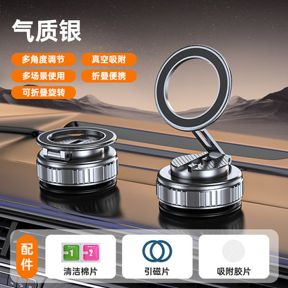 A vacuum magnetic mobile phone holder