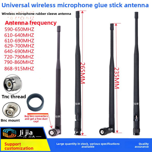 هوائي استقبال ميكروفون لاسلكي بمنفذ BNC، هوائي استقبال ميكروفون بمنفذ TNC لولبي على شكل حرف U