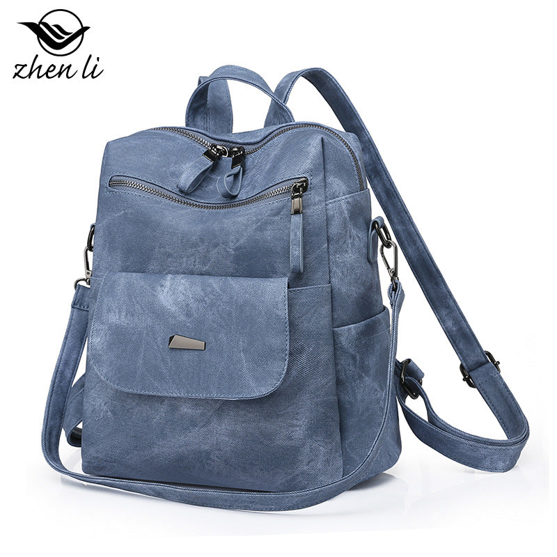 A bag large capacity cross-border women's backpack, backpack women's bags, retro backpack women's bags