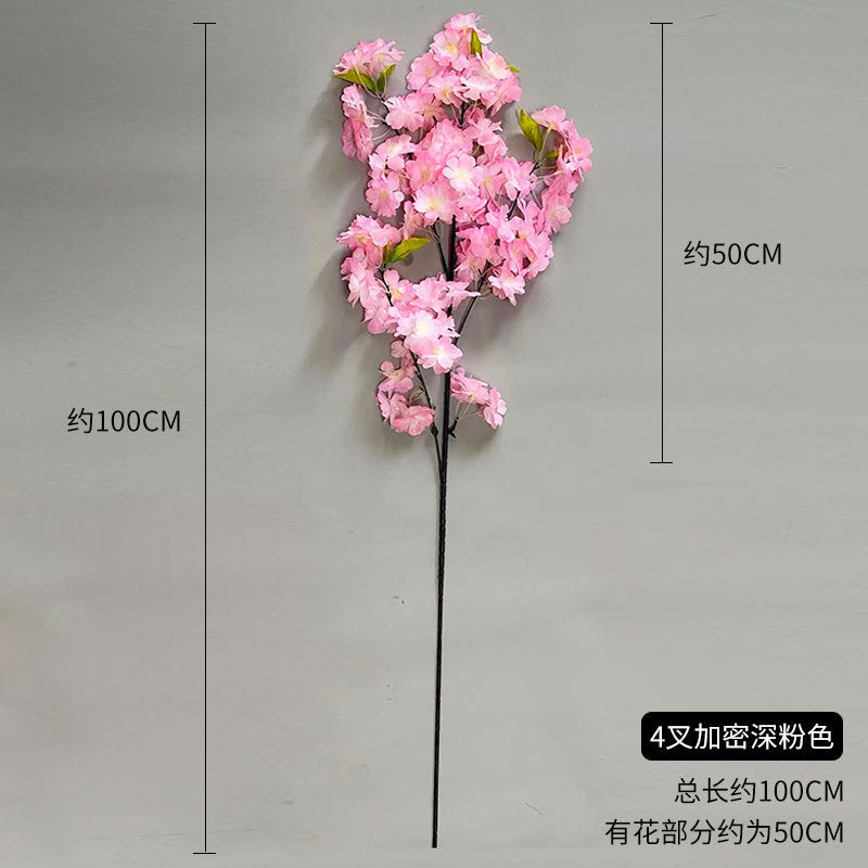 A simulated cherry blossom branch cherry blossom tree plastic wedding decoration peach blossom pear blossom indoor living room ceiling simulated flower fake flower