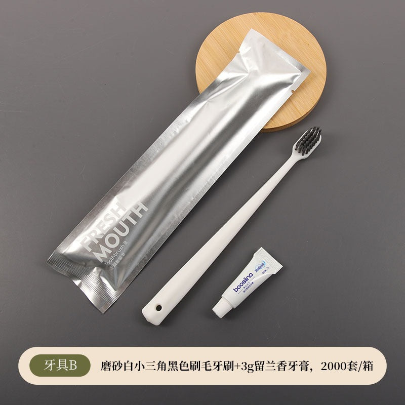 مجموعة أدوات النظافة الشخصية الفندقية للاستخدام مرة واحدة، حقيبة من غشاء الألومنيوم 