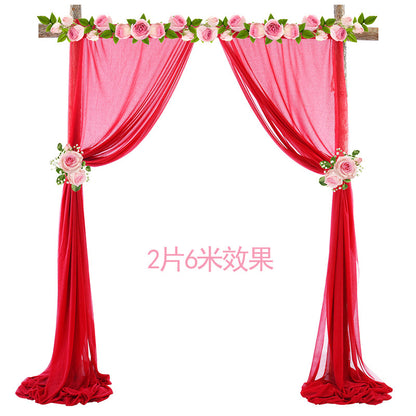 A outdoor curtain decoration