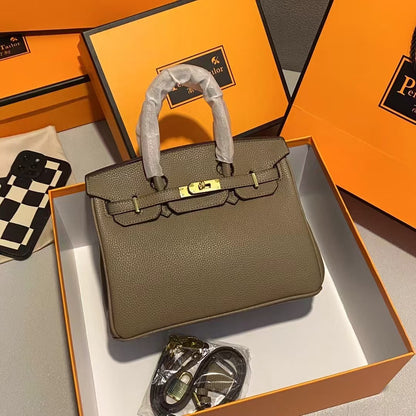 A high-end textured women's bag handbag 30CM soft leather European and American fashion TOGO platinum bag exquisite and versatile