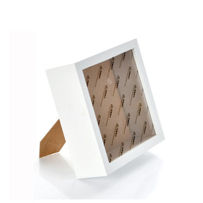 A MDF three-dimensional photo frame DIY table hollow 4cm immortal flower specimen frame wall hanging frame square building block Lego picture frame