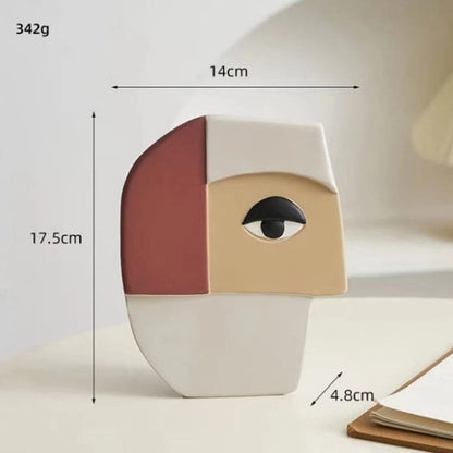 مزهرية وجه تجريدي لتزيين المنزل، الحد الأدنى للطلب: 50 قطعة