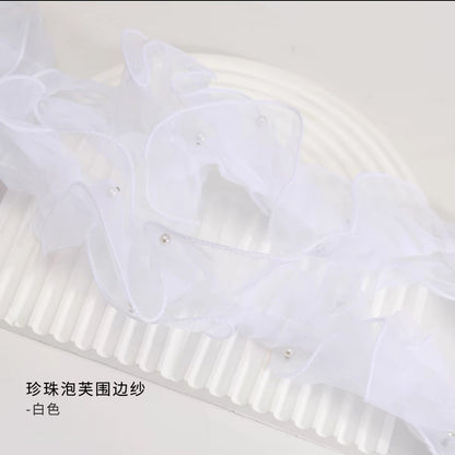 A wholesale 11CM beaded Feixian yarn welt Lolita Eugen yarn lace small fragrant wind hemming yarn clothing accessories - Mixbatch