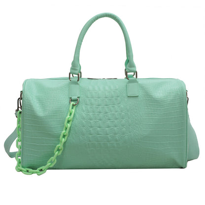 A short-distance travel bag large-capacity soft leather anti-splashing fitness bag overnight bag new lightweight cross-border weekend bag trendy girl