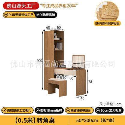 A The solid wood wardrobe with OSB board ENF grade melamine paint finish