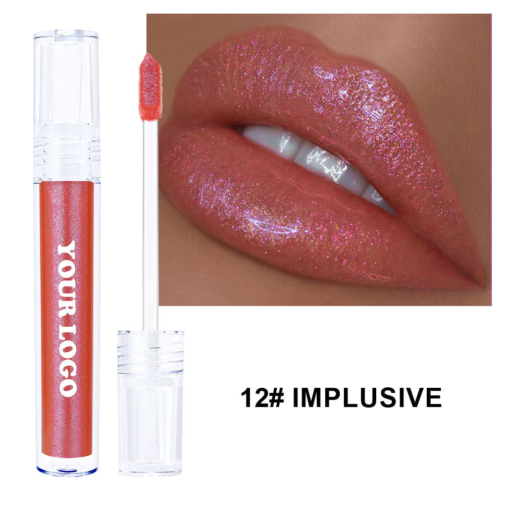 A mirror water gloss lip gloss lip glaze —— Customizable logo MOQ 100 pieces