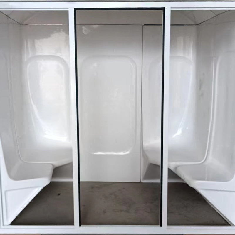 A acrylic multi-person wet steam room