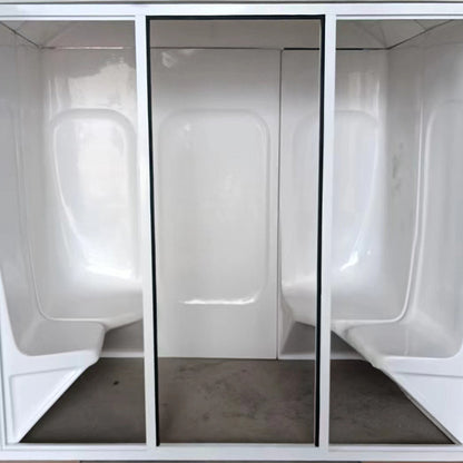 A acrylic multi-person wet steam room