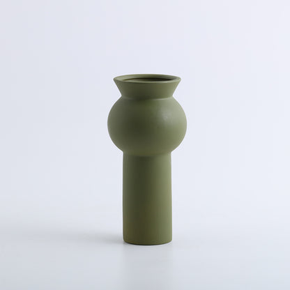 A ceramic vase decorative ornament