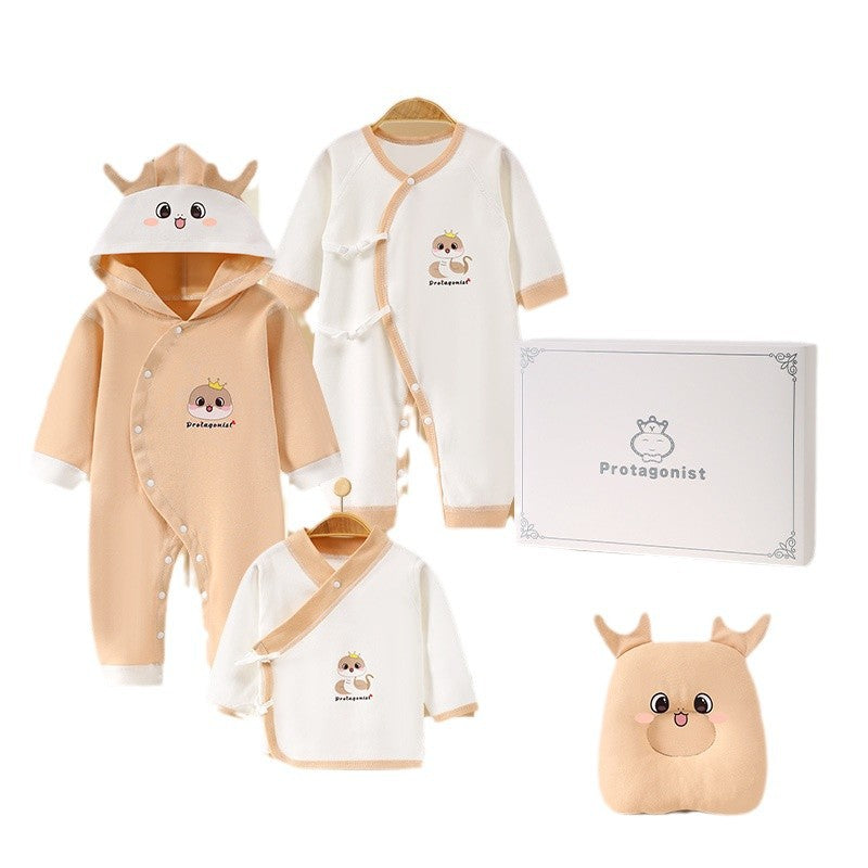A13 Cross-border newborn high-end meeting gift Xinjiang long-staple cotton newborn full moon baby newborn pure cotton gift box - Mixbatch