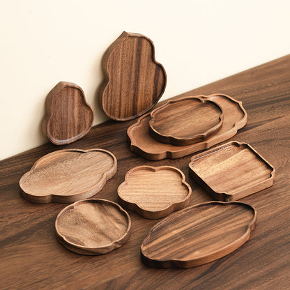 A walnut solid wood tray snack tray