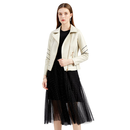 A Ladies PU Leather Jacket