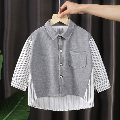 A Boys Long Sleeve Shirt