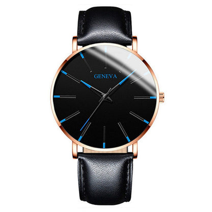 A Geneva Fashion Mesh Strap Watch Men's Watch Colorful Scale Men's Watch Business Quartz Watch Wholesale - Mixbatch