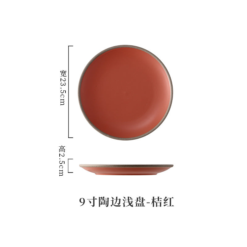 A Western food plate ceramic tableware