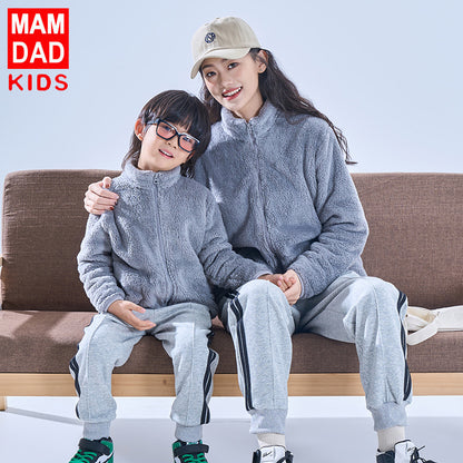 A children's warm fleece jacket for winter