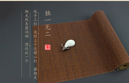 A bamboo placemat