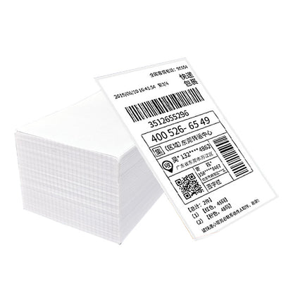 A Three-proof thermal paper 100 * 100 * 150 logistics express surface sheet printing paper Amazon E-mail treasure folding label paper