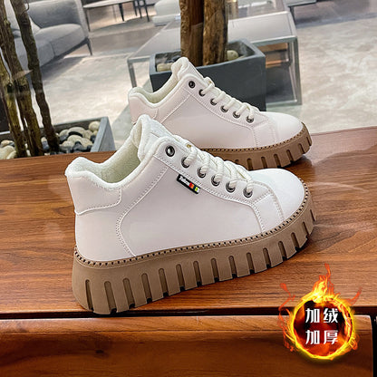 Autumn and winter new Martin boots fashion casual Joker women&#039;s shoes single cotton with non-slip lightweight casual shoes. - Mixbatch