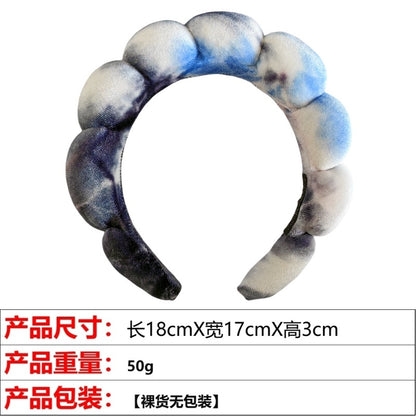 A high cranial top hair accessories women wash face bath clouds sponge headband makeup remover hair band headband