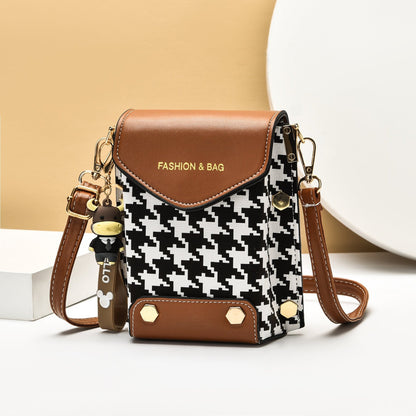 A live broadcast new mini mobile phone bag Internet celebrity live broadcast bag fashion shoulder messenger bag retro small bag - Mixbatch