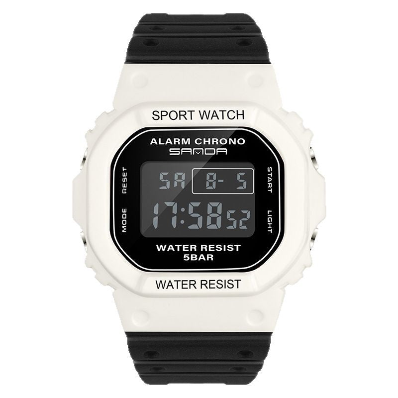 A 293 square multi-function electronic watch sports watch waterproof luminous wholesale student fashion watch