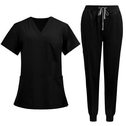 A Operating room short-sleeved hand washing clothes women's skin management nurse clothes surgeon isolation clothes work clothes
