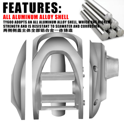 A Large Wide-body All-metal Baitcasting Reel – Durable & Smooth