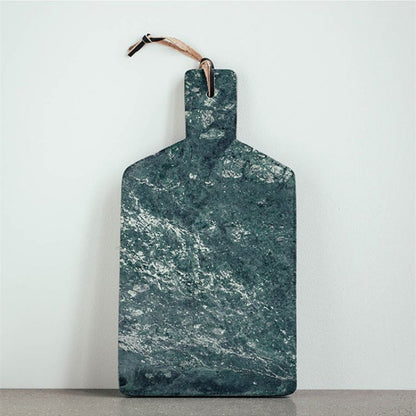 A Marble cutting board Chopping board Fruit plate Household cutting board Household panel Bread board Anti-mildew Dessert Pastry White